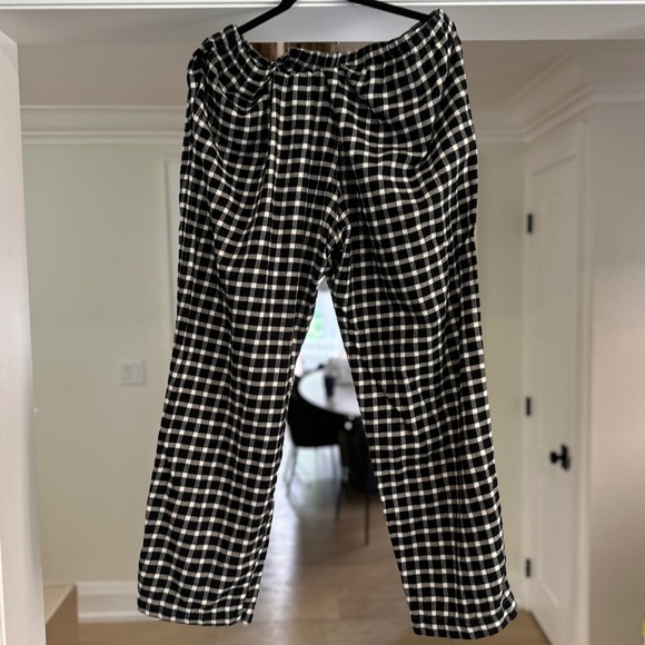 GAP BODY Black & White Plaid Flannel PJ Pants - Size XL - Picture 5 of 11